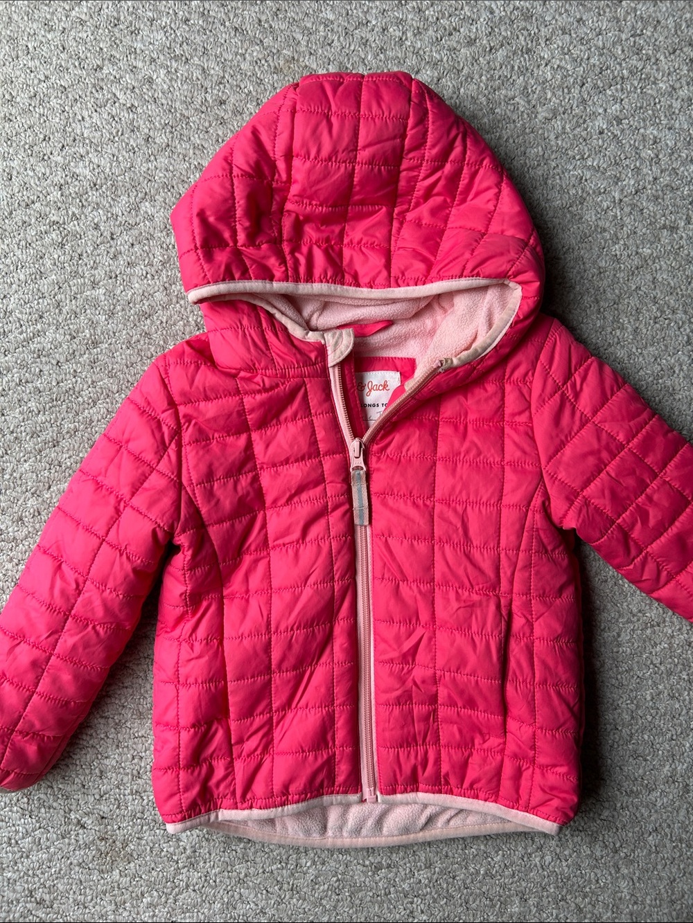 Cat & Jack Pink Kids Puffer Jacket